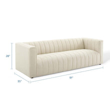 Load image into Gallery viewer, Reflection Channel Tufted Upholstered Fabric Sofa by Modway