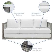 Load image into Gallery viewer, Aura 3 Piece Outdoor Patio Wicker Rattan Set by Modway