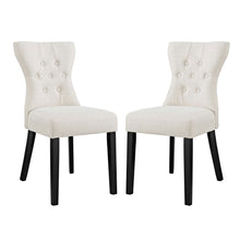 Load image into Gallery viewer, Silhouette Upholstered Fabric Dining Side Chairs Set of 2 by Modway