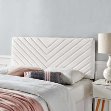 Load image into Gallery viewer, Alyson Angular Channel Tufted Performance Velvet King / California King Headboard by Modway