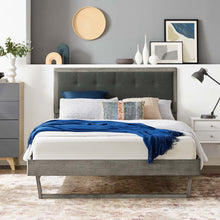 Load image into Gallery viewer, Willow Wood King Platform Bed With Angular Frame by Modway