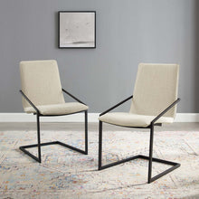 Load image into Gallery viewer, Pitch Upholstered Fabric Dining Armchair Set of 2 by Modway