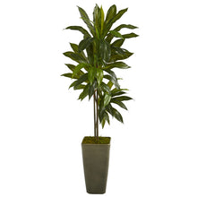 Load image into Gallery viewer, 4.5' Dracaena Artificial Plant in Green Planter (Real Touch)
