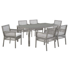 Load image into Gallery viewer, Aura 7 Piece Outdoor Patio Wicker Rattan Set by Modway