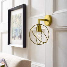 Load image into Gallery viewer, Perimeter Brass Wall Sconce Light Fixture by Modway
