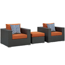 Load image into Gallery viewer, Sojourn 3 Piece Outdoor Patio Sunbrella¨ Sectional Set by Modway