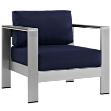 Load image into Gallery viewer, Shore 4 Piece Outdoor Patio Aluminum Sectional Sofa Set by Modway