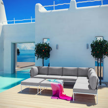 Load image into Gallery viewer, Harmony 8 Piece Outdoor Patio Aluminum Sectional Sofa Set by Modway