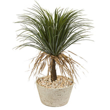 Load image into Gallery viewer, 32" Pony Tail Palm Artificial Plant in White Planter