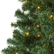 Load image into Gallery viewer, 8' Northern Tip Artificial Christmas Tree with 450 Clear LED Lights