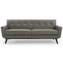 Load image into Gallery viewer, Engage Top-Grain Leather Living Room Lounge Sofa by Modway
