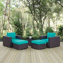 Load image into Gallery viewer, Convene 5 Piece Outdoor Patio Sectional Set by Modway