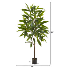 Load image into Gallery viewer, 52" Long Leaf Ficus Artificial Plant