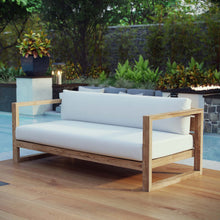 Load image into Gallery viewer, Upland Outdoor Patio Teak Sofa by Modway