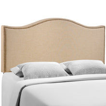Load image into Gallery viewer, Curl Nailhead Upholstered Queen Headboard by Modway