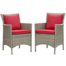 Load image into Gallery viewer, Conduit Outdoor Patio Wicker Rattan Dining Armchair Set of 2 by Modway