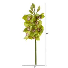 Load image into Gallery viewer, 20" Cymbidium Orchid Artificial Flower (Set of 4)