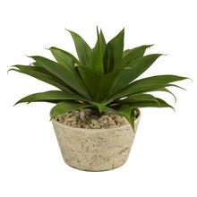 Load image into Gallery viewer, 1.5' Agave Succulent Artificial Plant in White Planter