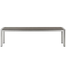 Load image into Gallery viewer, Shore Outdoor Patio Aluminum Bench by Modway