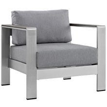 Load image into Gallery viewer, Shore 5 Piece Outdoor Patio Aluminum Sectional Sofa Set by Modway