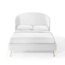Load image into Gallery viewer, Mira Upholstered Performance Velvet Queen Platform Bed by Modway