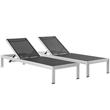 Load image into Gallery viewer, Shore Outdoor Patio Aluminum Chaise Set of 2 by Modway