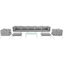 Load image into Gallery viewer, Harmony 10 Piece Outdoor Patio Aluminum Sectional Sofa Set by Modway