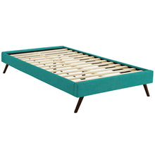 Load image into Gallery viewer, Loryn Fabric Twin Bed Frame with Round Splayed Legs by Modway