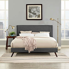 Load image into Gallery viewer, Amaris Queen Platform Bed with Round Splayed Legs