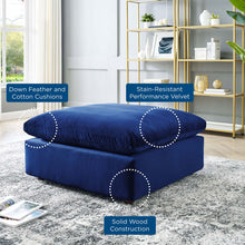 Load image into Gallery viewer, Commix Down Filled Overstuffed Performance Velvet Ottoman by Modway