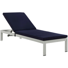 Load image into Gallery viewer, Shore Outdoor Patio Aluminum Chaise with Cushions by Modway