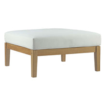 Load image into Gallery viewer, Bayport Outdoor Patio Teak Ottoman by Modway