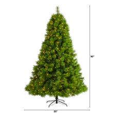 Load image into Gallery viewer, 7.5' Green Scotch Pine Artificial Christmas Tree with 550 Clear LED Lights