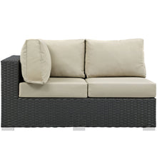 Load image into Gallery viewer, Sojourn Outdoor Patio Sunbrella¨ Left Arm Loveseat by Modway