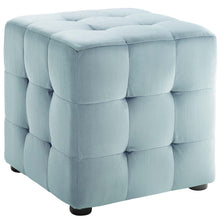 Load image into Gallery viewer, Contour Tufted Cube Performance Velvet Ottoman by Modway
