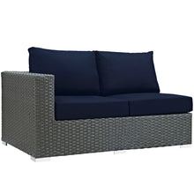 Load image into Gallery viewer, Sojourn Outdoor Patio Sunbrella¨ Left Arm Loveseat by Modway