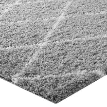 Load image into Gallery viewer, Toryn Diamond Lattice 5x8 Shag Area Rug by Modway
