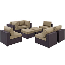 Load image into Gallery viewer, Convene 8 Piece Outdoor Patio Sectional Set by Modway