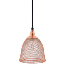 Load image into Gallery viewer, Glimmer Bell-Shaped Rose Gold Pendant Light by Modway