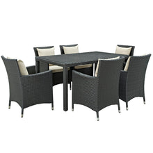 Load image into Gallery viewer, Sojourn 7 Piece Outdoor Patio Sunbrella¨ Dining Set by Modway