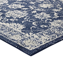 Load image into Gallery viewer, Kazia Distressed Floral Lattice 5x8 Area Rug by Modway
