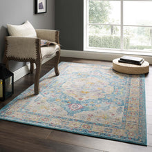 Load image into Gallery viewer, Success Anisah Distressed Floral Vintage Medallion 4x6 Area Rug by Modway