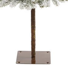 Load image into Gallery viewer, 4' Flocked Alpine Christmas Artificial Tree w/100 Lights/ 260 Bendable Branches