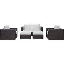 Load image into Gallery viewer, Convene 5 Piece Outdoor Patio Sofa Set by Modway