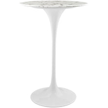 Load image into Gallery viewer, Lippa 28" Round Faux Marble Bar Table by Modway