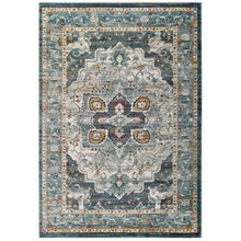 Load image into Gallery viewer, Tribute Diantha Distressed Vintage Floral Vintage Medallion 5x8 Area Rug by Modway