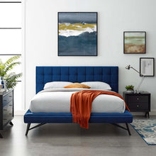 Load image into Gallery viewer, Julia Biscuit Tufted Performance Velvet Queen Platform Bed by Modway