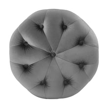 Load image into Gallery viewer, Amour Tufted Button Round Performance Velvet Ottoman by Modway