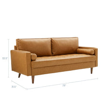 Load image into Gallery viewer, Valour Tufted Vegan Leather Sofa by Modway