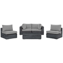 Load image into Gallery viewer, Summon 5 Piece Outdoor Patio Sunbrella¨ Sectional Set by Modway